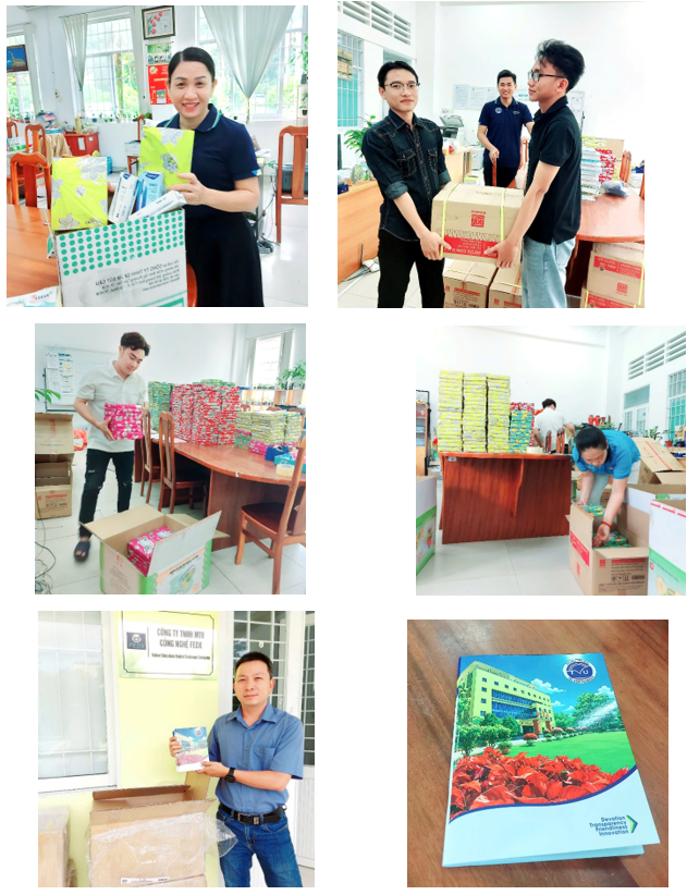 Phân loại, đóng gói dụng cụ học tập